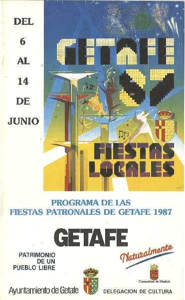 Fiestas patronales en honor a Nuestra Señora de los Ángeles 1987 Getafe